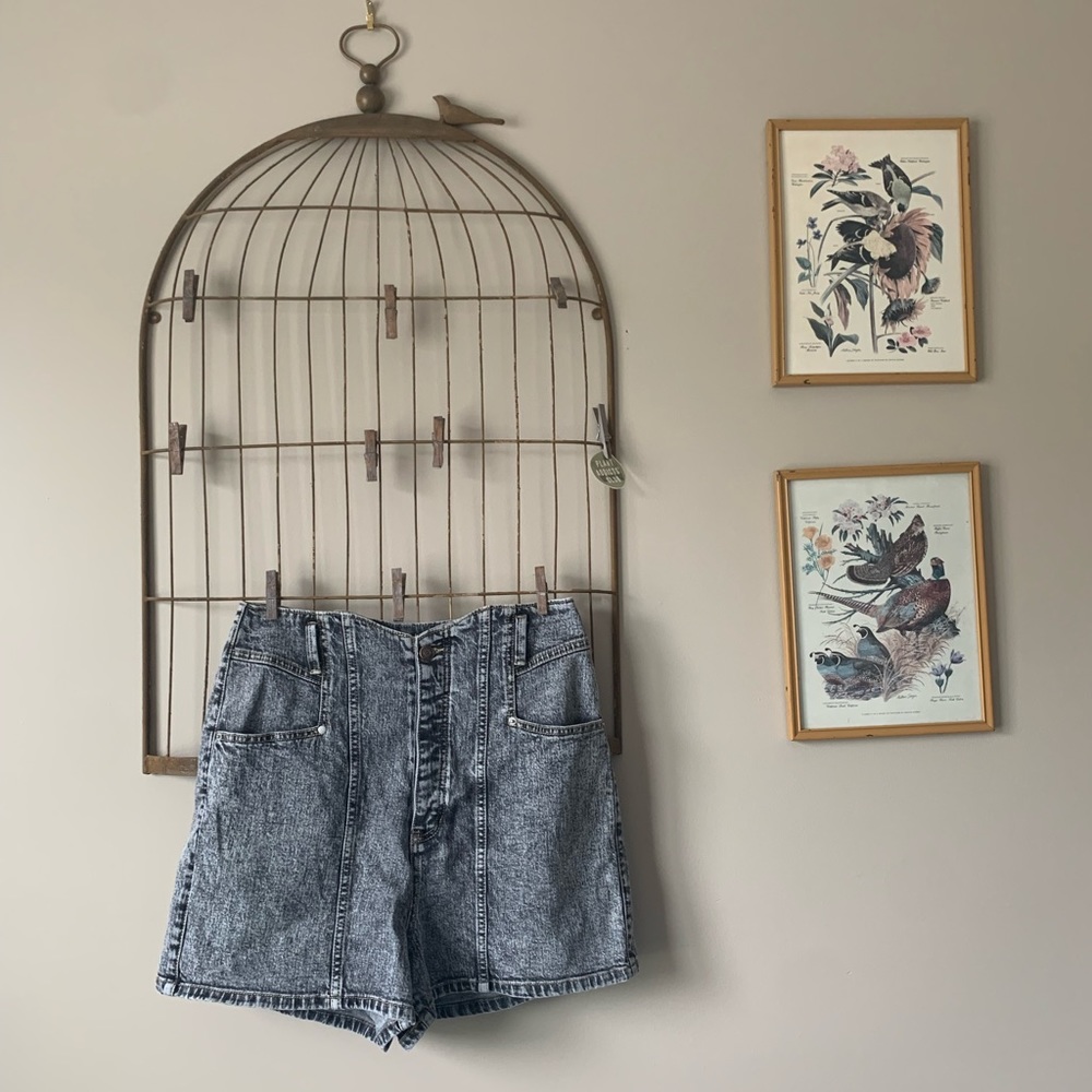 Happy Nature Black Acid Washed Jean Shorts #jorts